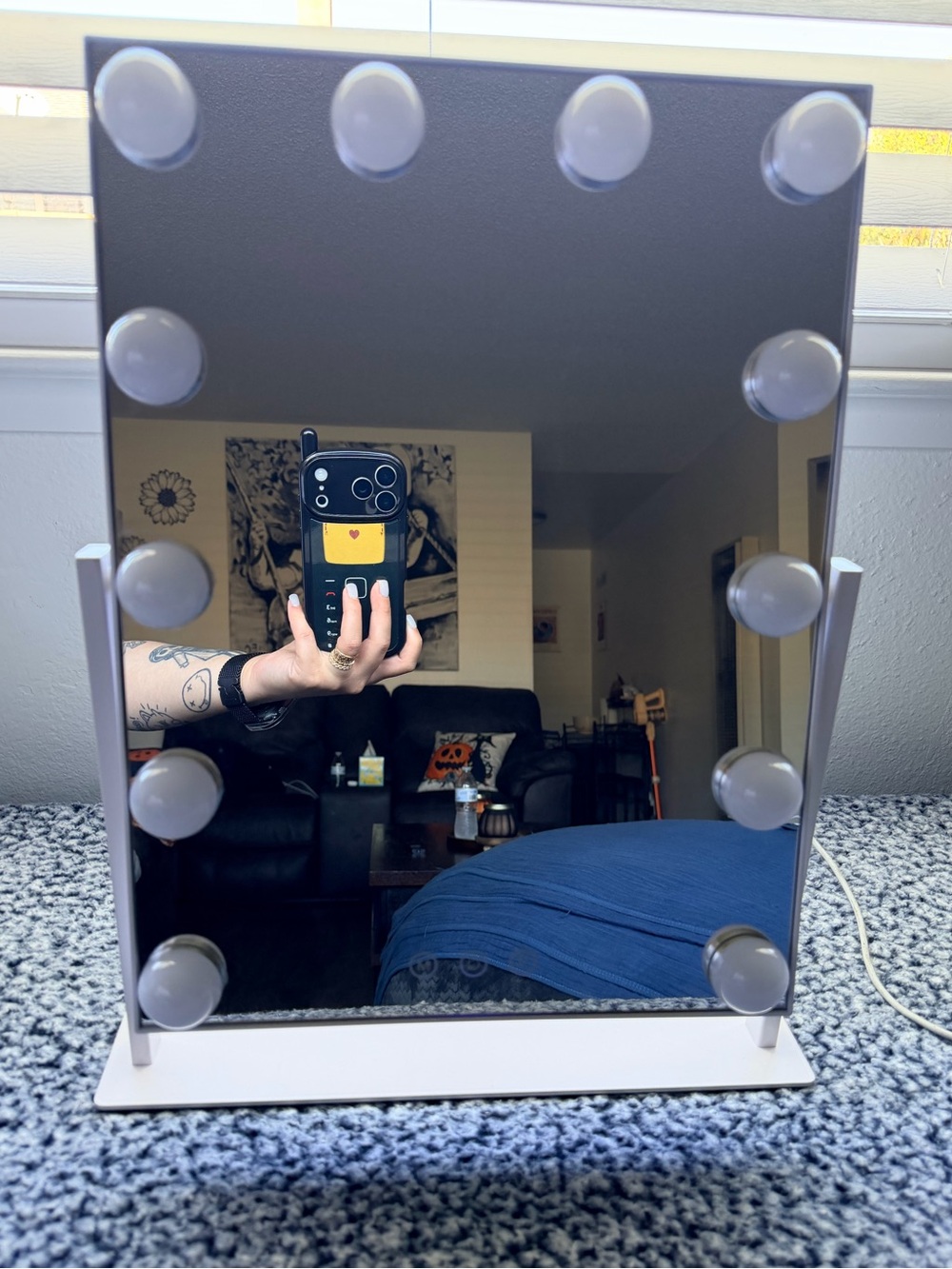 LED Lighted Vanity Mirror - White